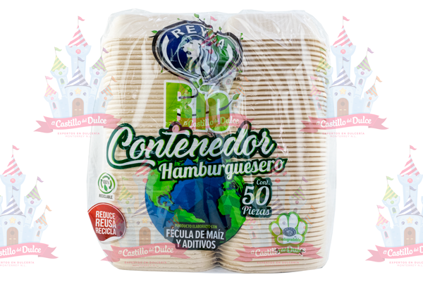 CHAROLA HAMB. BIODEGRADABLE 10/50 PZA REYMA