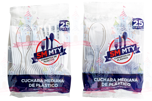 CUCHARA MEDIANA 40/25 PZAS SMMTY