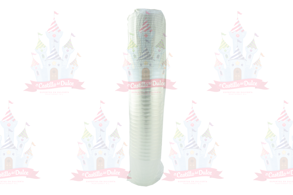VASO CRISTAL 4 OZ C/TAPA 40/25 PZA GOPLAS