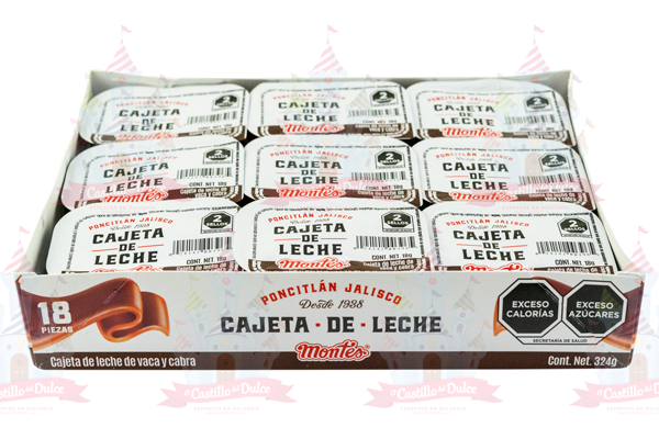 CAJETA DE LECHE 24/18 PZA MONTES