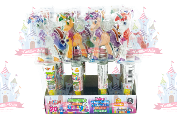 ANIMAL CANDY UNICORNIO 18/20 PZA DELICIAS