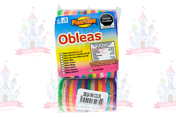 OBLEA MINI COLORES 70/51 GRS. PICORITO