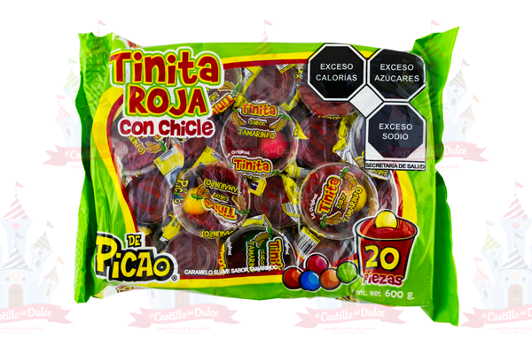 TINITA ROJA C/CHICLE 24/20 PZA PICAO