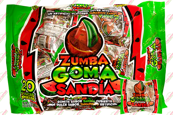 ZUMBA GOMA SANDIA 20/20 PZA ZUMBAPICA