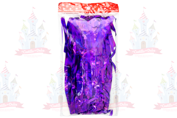 CORTINA METALICA MORADO 1 PZA EL CASTILLO