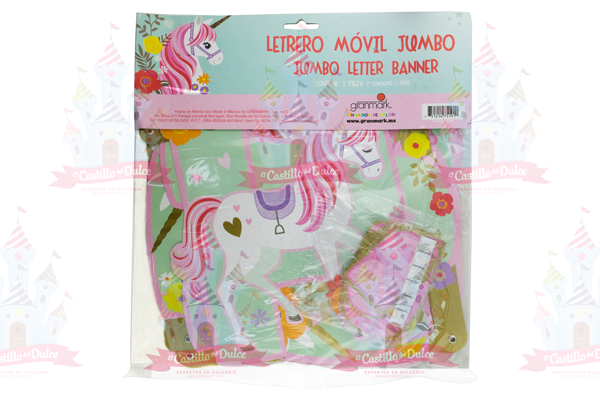 LETRERO MOV. JUMBO UNICORNIO 6/1 PZA GRANM