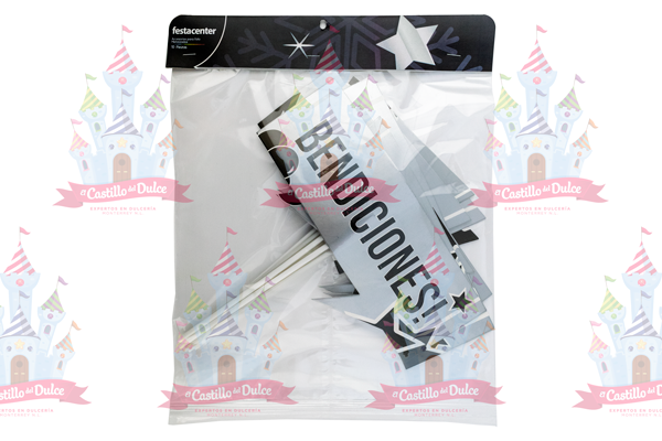 ACCESORIO P/FOTO NEW YEAR SILVER METAL 25/1 FESTA