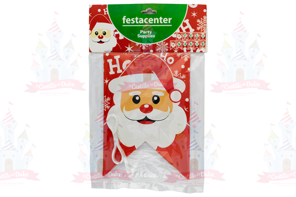 BANDERIN DECORATIVO XMAS SANTA 25/1 PZA FESTACEN