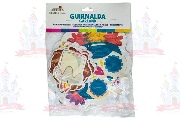 GUIRNALDA MOV. DIA DE MUERTOS 6/1 PZA GRANMARK