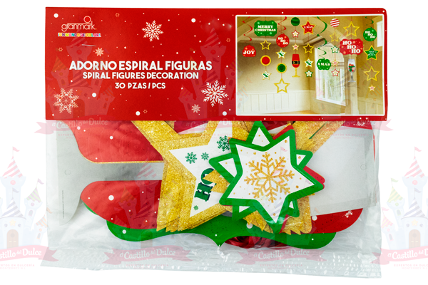 ADORNO ESPIRAL FIGURAS NAVIDEÑAS 6/1 PZA GRANMARK ADORNO ESPIRAL FIGURAS NAVIDEÑAS 6/1 PZA GRANMARK