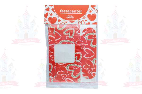 CAJA DE VENTANA CORAZONES 10 CM 20/5 PZ. FESTACENTER