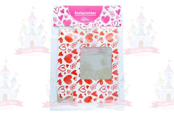 CAJA ESTANDAR 14CM LOVE YOU 25/10 PZA FESTACEN
