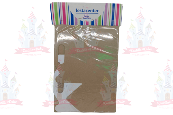 CAJA P/DULCES JUMBO KRAFT 1/10 PZ FESTACENTER