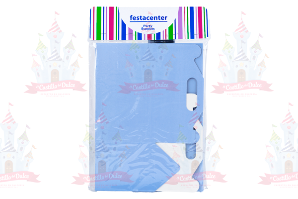 CAJA P/DULCES JUMBO CELESTE PASTEL 1/10 PZ FESTACENTER