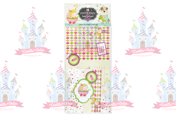 INVITACION BABY SHOWER NINA C/10 PZA FANTASIA 2000
