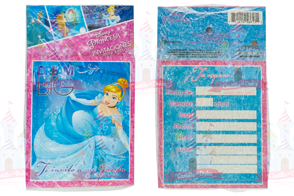 INVITACION CENICIENTA 24/6 PZAS GRANMARK