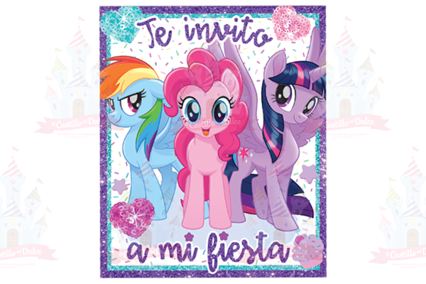 INVITACION LITTLE PONY 24/6 GRANMARK