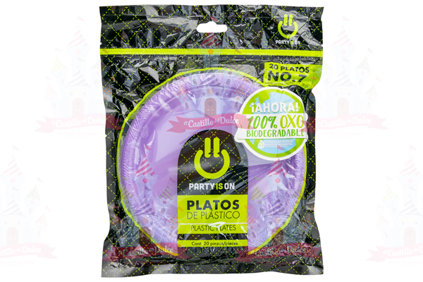 PLATO #7 LAVANDA 12/20 PZA FAB. SELECTAS