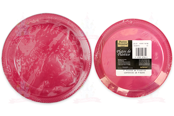 PLATO #7 MAGENTA 10/20 AMSCAN