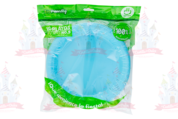 PLATO #9 AZUL CIELO 12/20 PZA FAB. SELECTAS