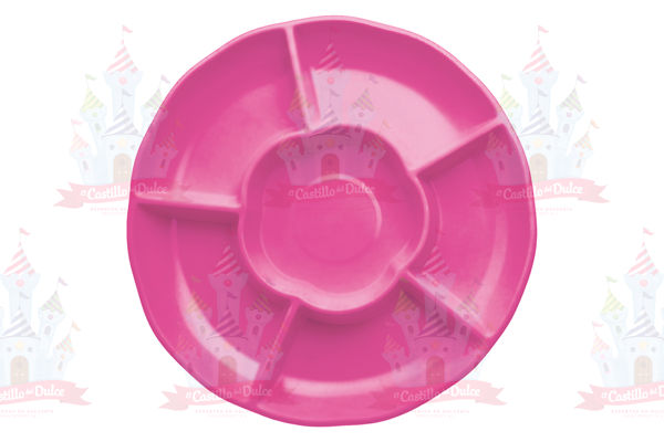 CHAROLA REDONDA MAGENTA 10/3 PZS GRANMARK