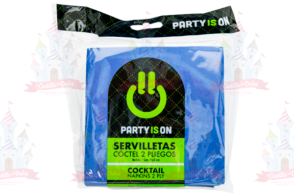 SERV. COCTEL AZUL REY 12/50 FAB. SELECTA