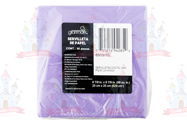 SERVILLETA COCTEL NVA. LAVANDA 12/40 AMSCAN SERVILLETA COCTEL NVA. LAVANDA 12/40 AMSCAN