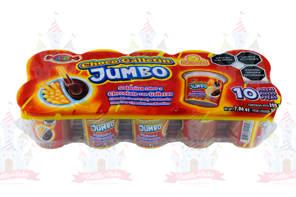 CHOCO GALLETIN JUMBO 20/10 PZA DELICIAS