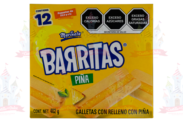 BARRITAS PINA 12/12  402 GRS MARINELA