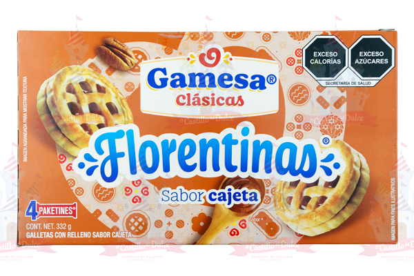 GALLETA FLORENTINAS CAJETA 12/4/332GR SONRICS