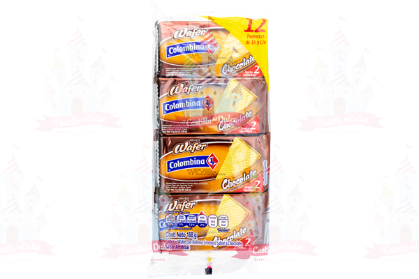 GALLETA WAFER CHOCOLATE 36/12 COLOMBINA