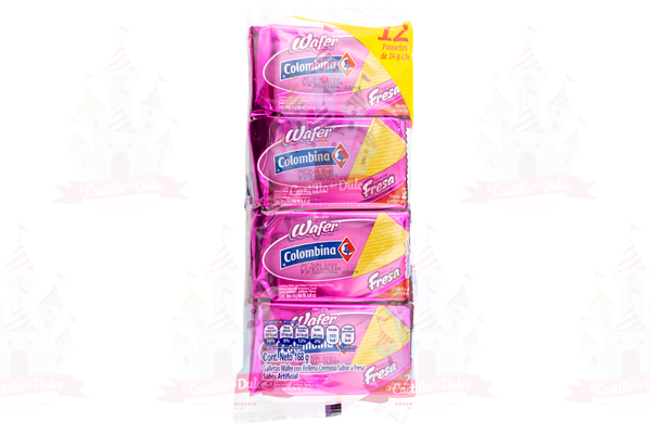 GALLETA WAFER FRESA 36/12 COLOMBINA