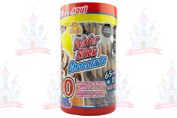 WAFER STICK CHOCOLATE 12/80 PZAS DELICIAS