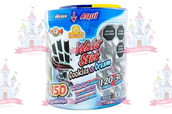 WAFER STICK COOKIES & CREAM 6/150 + 30 GRATIS DELICIAS