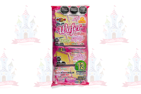 WAFER FRESA 24/12 PZA DELICIAS