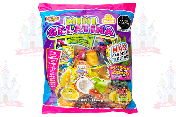 MINI GELATINA BOLSA 20/40 DELICIAS