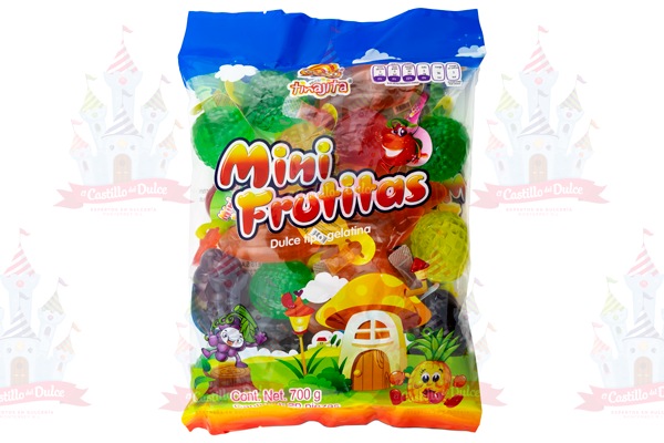 MINI GELATINA FRUTITAS BOLSA 20/20 PZA TINAJITA