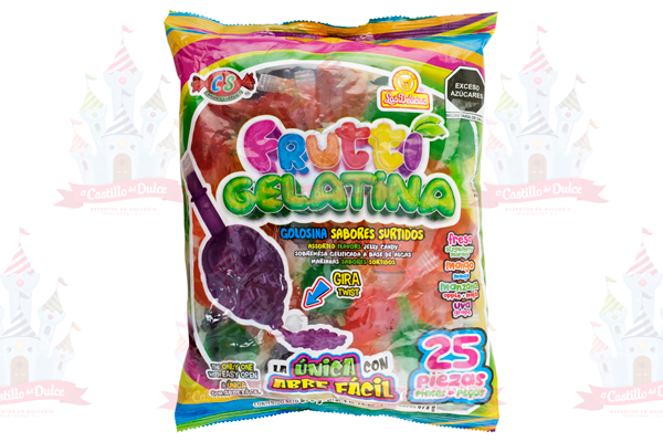 FRUTTI GELATINA 12/25 PZAS DELICIAS