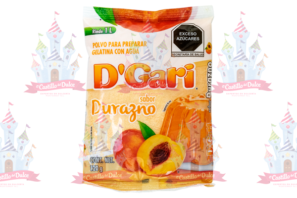 GELATINA DE DURAZNO 50/120 GRS GARI