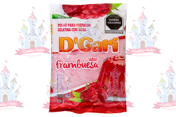 GELATINA DE FRAMBUESA 50/120 GRS GARI