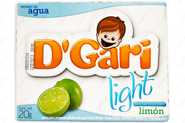 GELATINA LIGHT LIMON 24/20 GR GARI