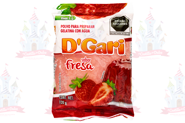 GELATINA FRESA AGUA 50/120 GRS GARI