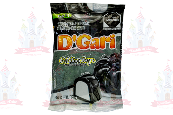 GELATINA NEGRA FRUTOS ROJOS 50/120 GR GARI