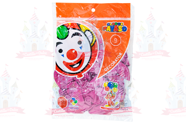 GLOBO DECORATOR #9 ROSA MEXICANO 100/50 PZA