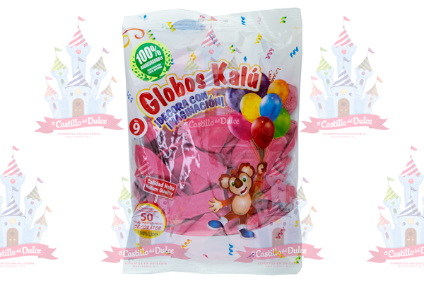 GLOBO DEC #9 ROSA MEXICANO 50/50PZA KALU