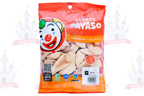 GLOBO DECORATOR #9 BEIGE 100/50 PZS