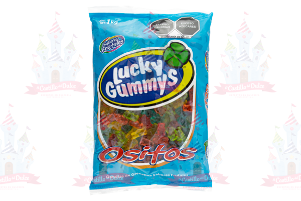 LUCKY GUMMYS GOMA OSITOS BRILLADOS 8/1 KG