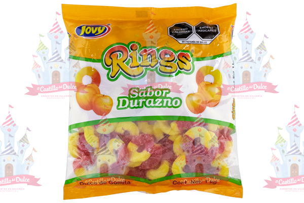 GUMMY RINGS AROS DURAZNO 10/1 KG JOVY