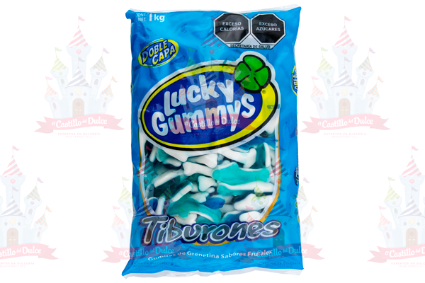 LUCKY GUMMYS GOMA TIBURONES 8/1 KGS