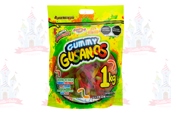 GUMMY GUSANOS 10/1 KG. DELICIAS